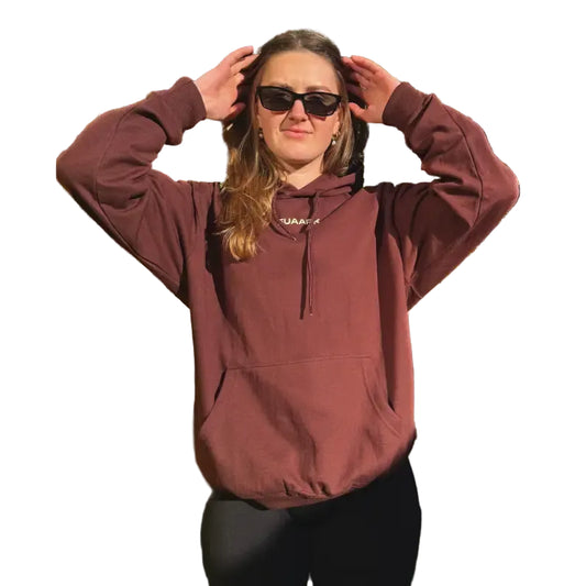 Unisex Signature Oversized Hoodies Brown - Hoodie