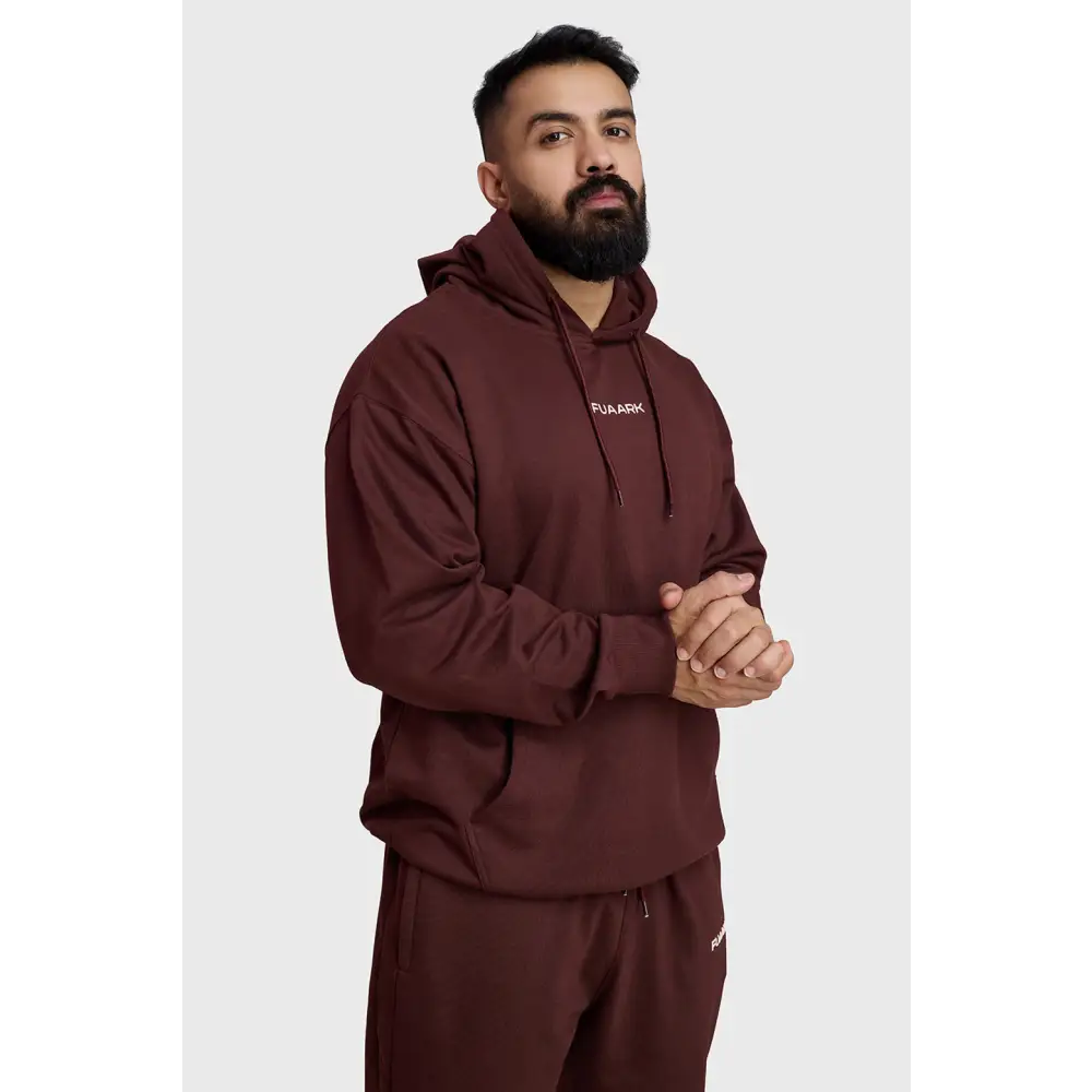 Unisex Signature Oversized Hoodies Brown - Hoodie