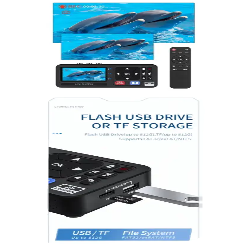 UNISHEEN 1080p High Quality VHS Tape to Digital Camcorder DVD Converter Casette MP3 Recorder