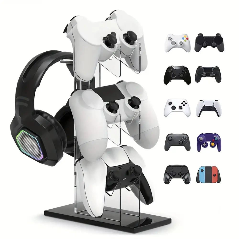 Universal 3-Layer Controller & Headphone Stand for PS5/PS4 (4 colours available) - 9eight5