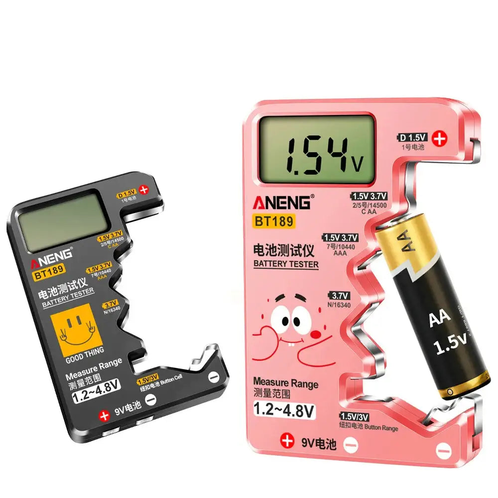 Universal Battery Tester for AA/AAA/C/D/9V/1.5V/3V (2 colours available) - HBC