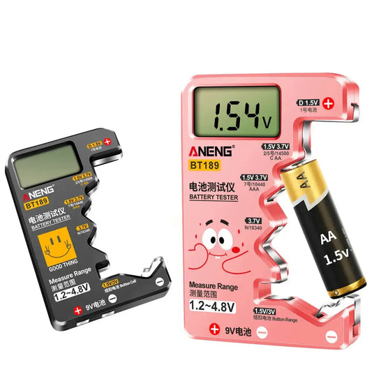 Universal Battery Tester for AA/AAA/C/D/9V/1.5V/3V (2 colours available) - HBC
