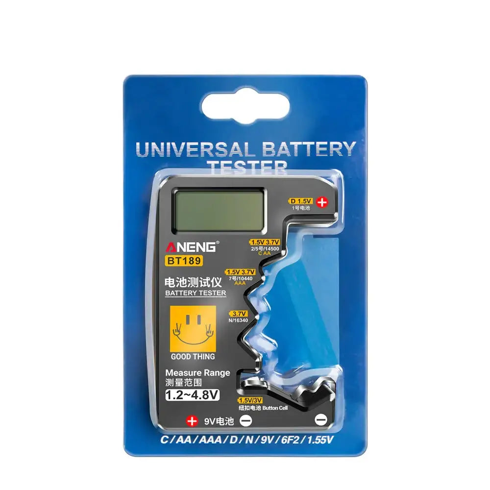 Universal Battery Tester for AA/AAA/C/D/9V/1.5V/3V (2 colours available) - HBC