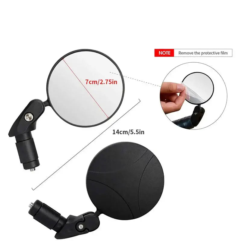 Universal Bicycle Rearview Mirror (1pc & 2pcs) - SS