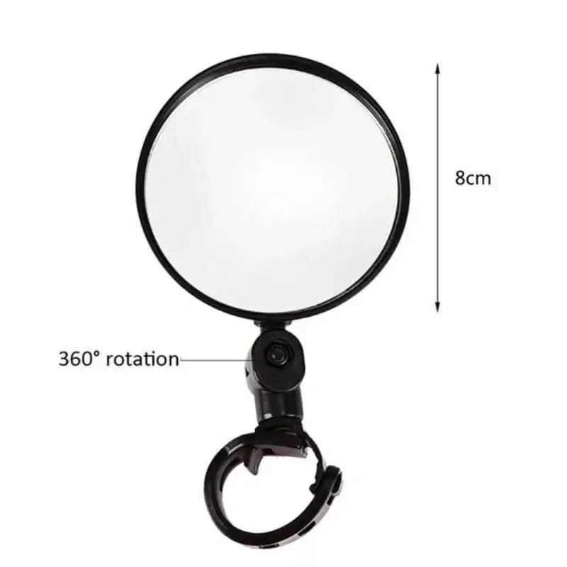 Universal Bicycle Rearview Mirror Convex - 8 cm / Bike Rear View Mirrors - SS