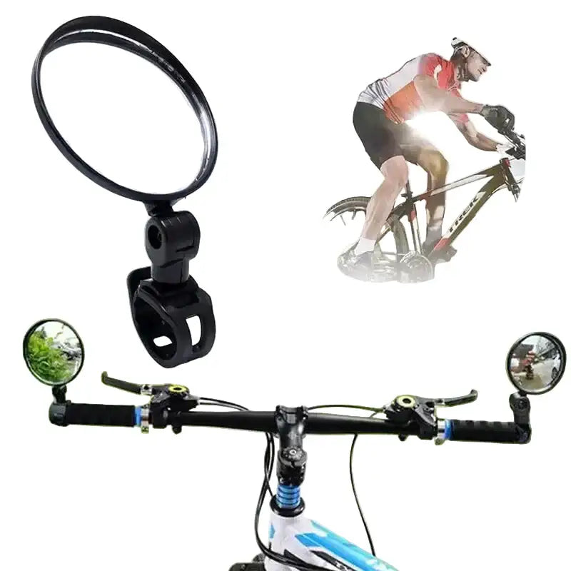 Universal Bicycle Rearview Mirror Convex - 8 cm / Bike Rear View Mirrors - SS
