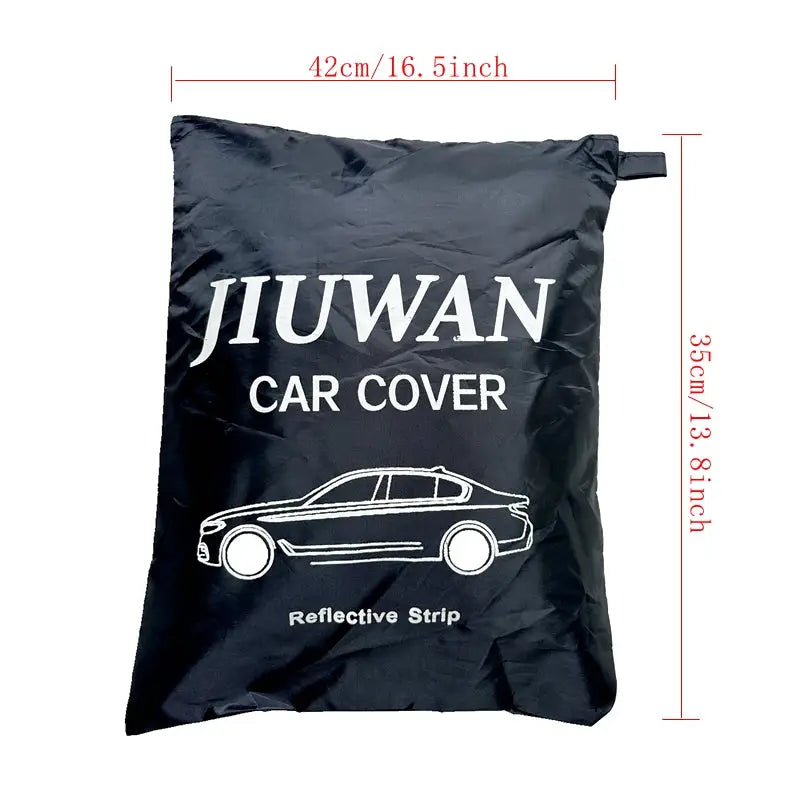 Universal Black Car Cover with Reflective Strips (different sizes available) - HBC