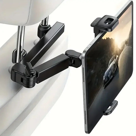 Universal Car Headrest Tablet & Phone Holder Mount (Black & Red) - HBC