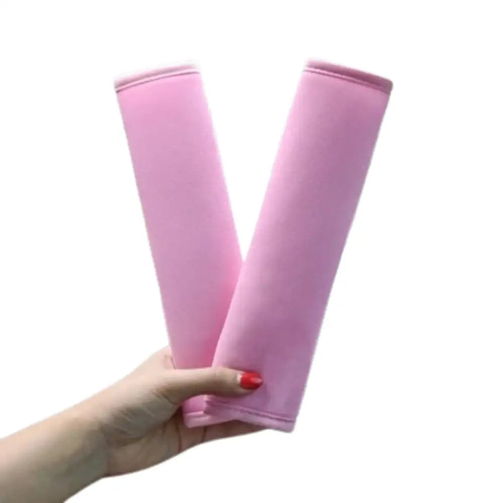 Universal Car Seat Belt Shoulder Pads (2PCS) - 2PCS-Ice Silk Pink - HBC