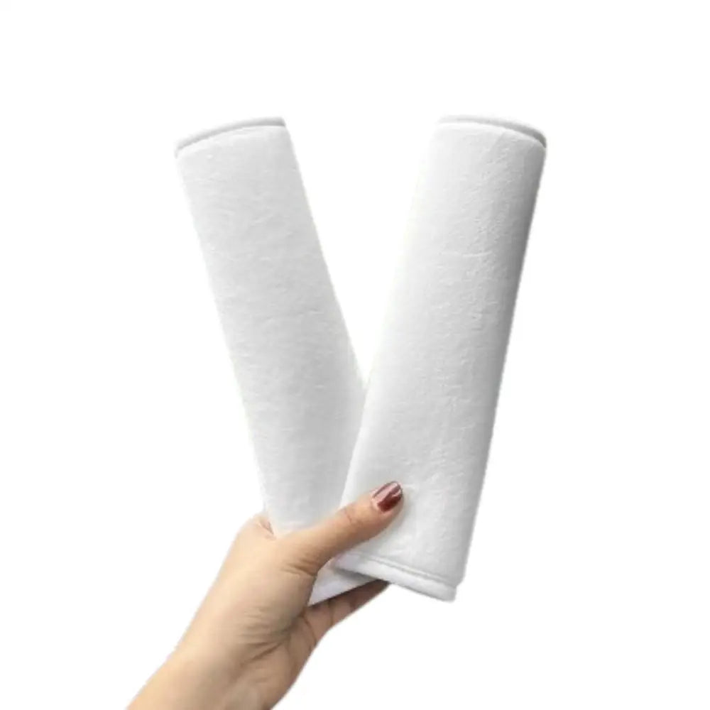 Universal Car Seat Belt Shoulder Pads (2PCS) - 2PCS-Velvet White - HBC
