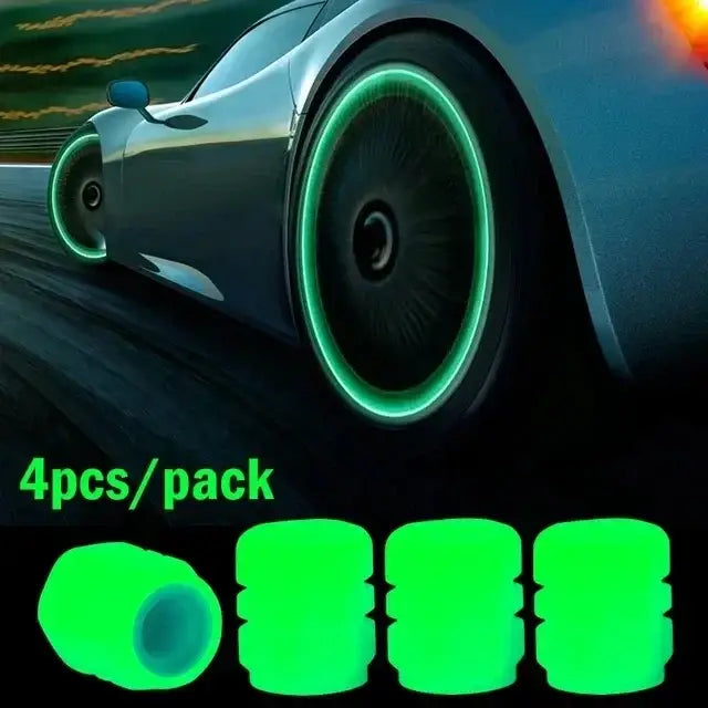 Universal Car Tire Valve Stem Caps (1–50pcs) - 4pcs Green - HBC