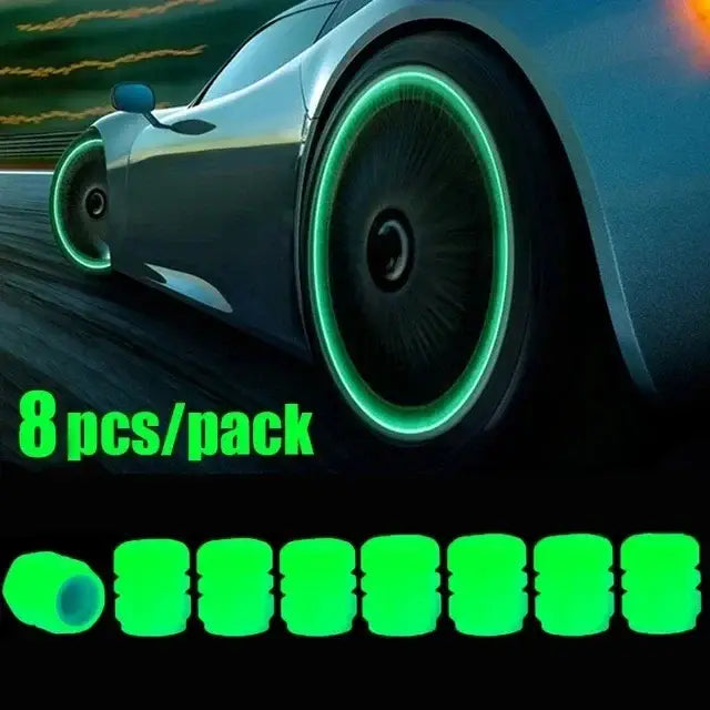 Universal Car Tire Valve Stem Caps (1–50pcs) - 8pcs Green - HBC