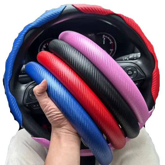 Universal Microfiber Leather Car Steering Wheel Cover (different colours & sets available) - HBC