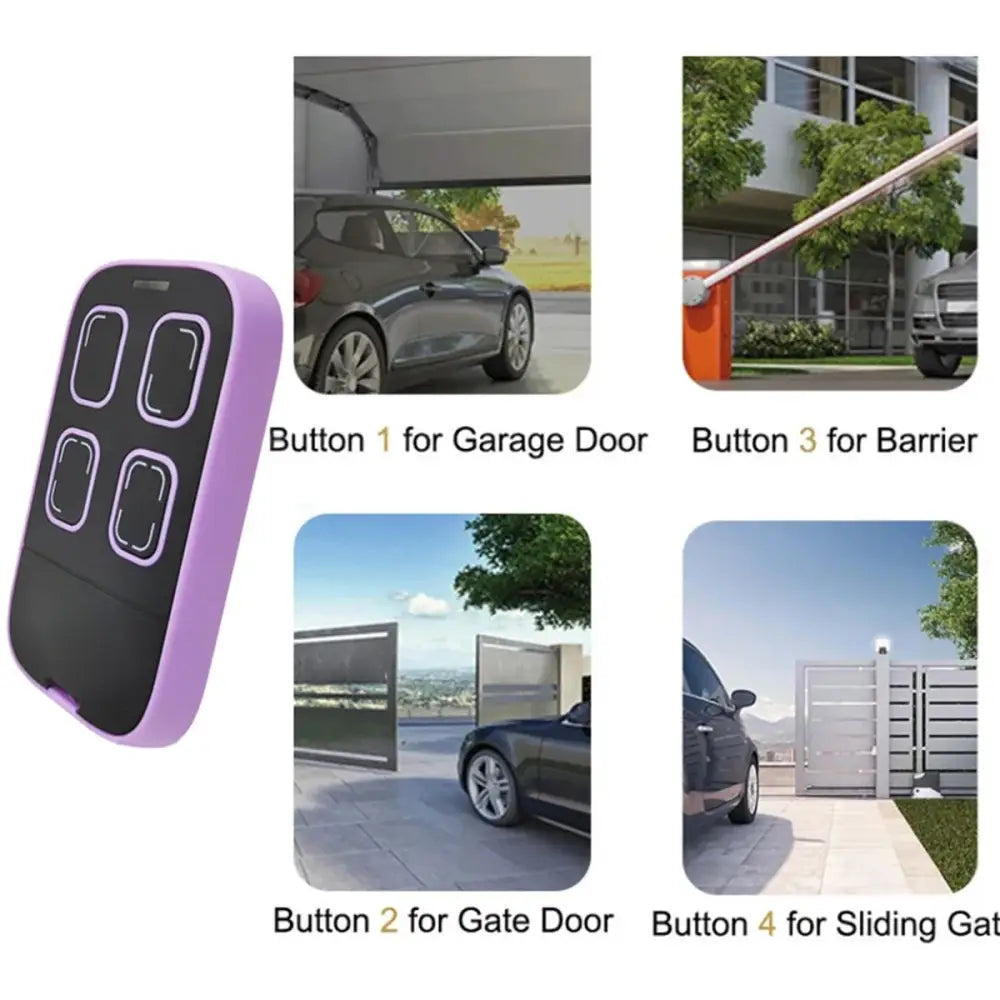 Universal Multi-frequency Garage Door Remote Controle 280-868MHz 433MHz 315MHz 390MHz Compatible with Gates CE Certified