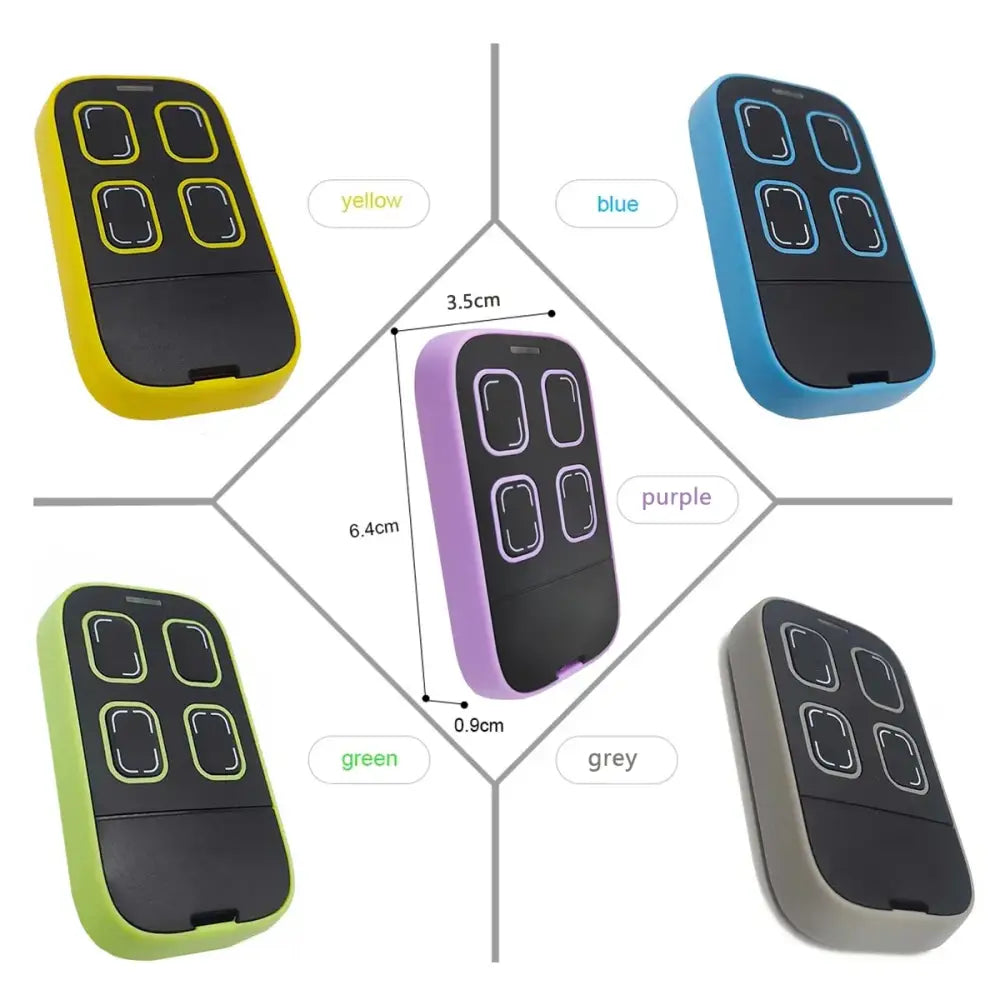 Universal Multi-frequency Garage Door Remote Controle 280-868MHz 433MHz 315MHz 390MHz Compatible with Gates CE Certified