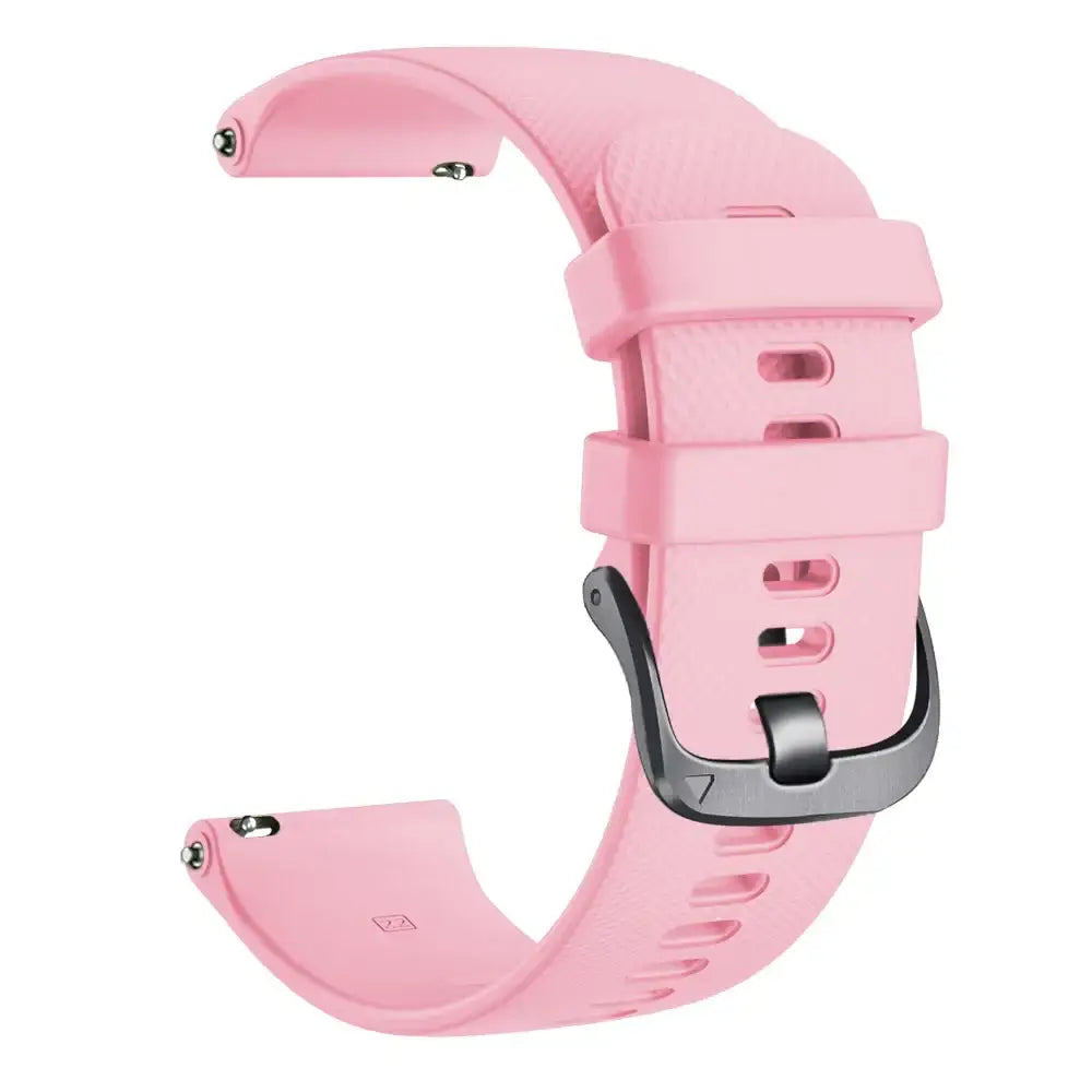 Universal Silicone Strap for the Garmin Watch Series (available in 13 colours) - Pink / 22mm - Universal - TWS