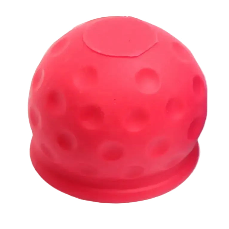 Universal Tow Bar Ball Cover Cap (1/2pcs) - 1x Red - HBC