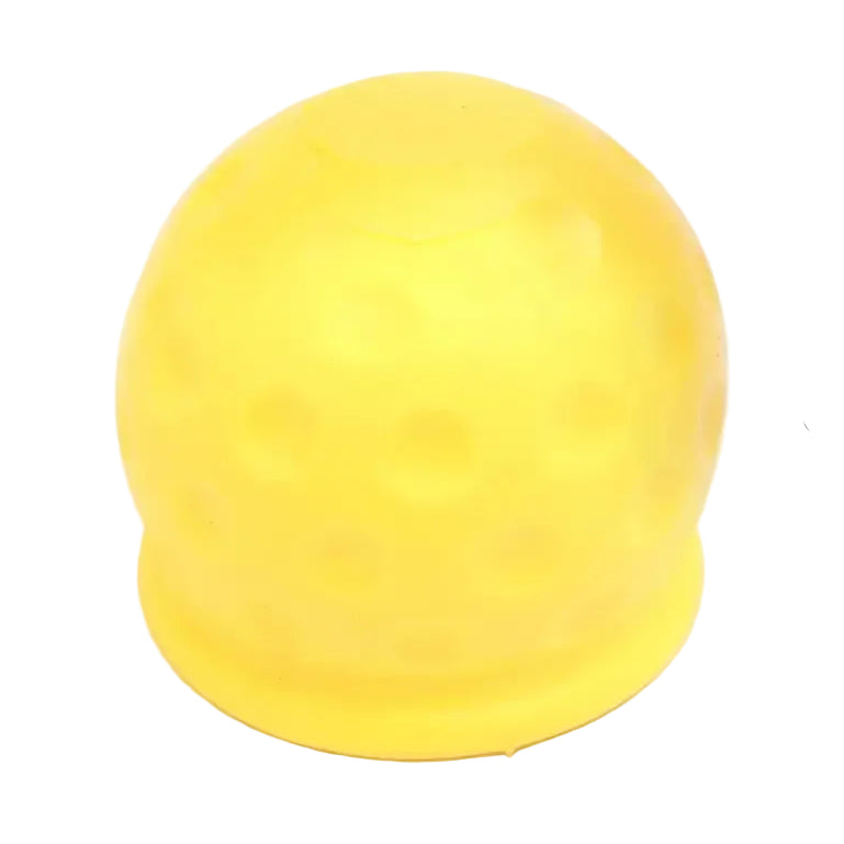 Universal Tow Bar Ball Cover Cap (1/2pcs) - 1x Yellow - HBC