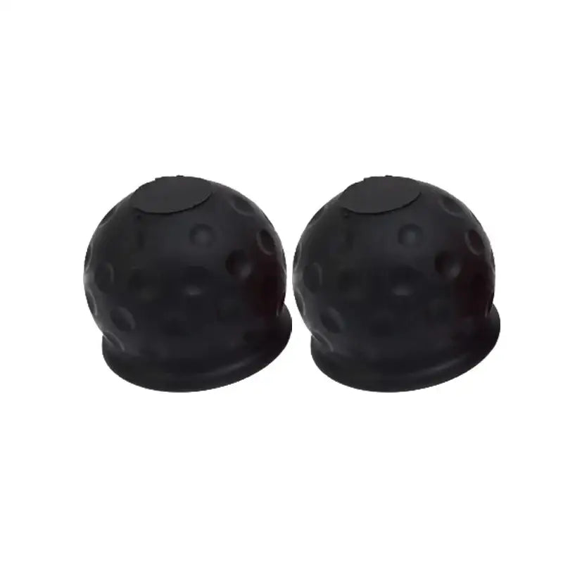 Universal Tow Bar Ball Cover Cap (1/2pcs) - 2x Black - HBC