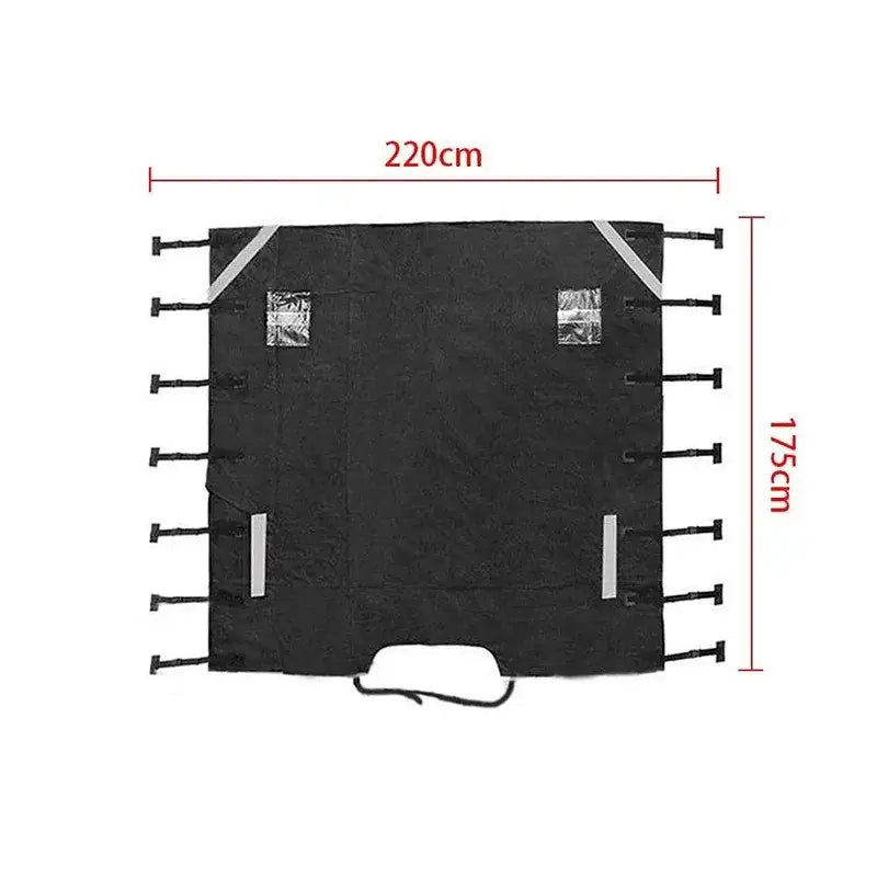 Universal Waterproof Oxford RV & Caravan Front Towing Cover - Black / 220X75cm / RV Caravan Front Towing Cover - HBC