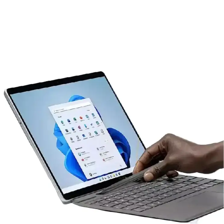 Upgraded Bluetooth Magnetic Keyboard with Touchpad & Pen Slot for Surface Pro 8 9 10 11 & X – 7-Color Backlit