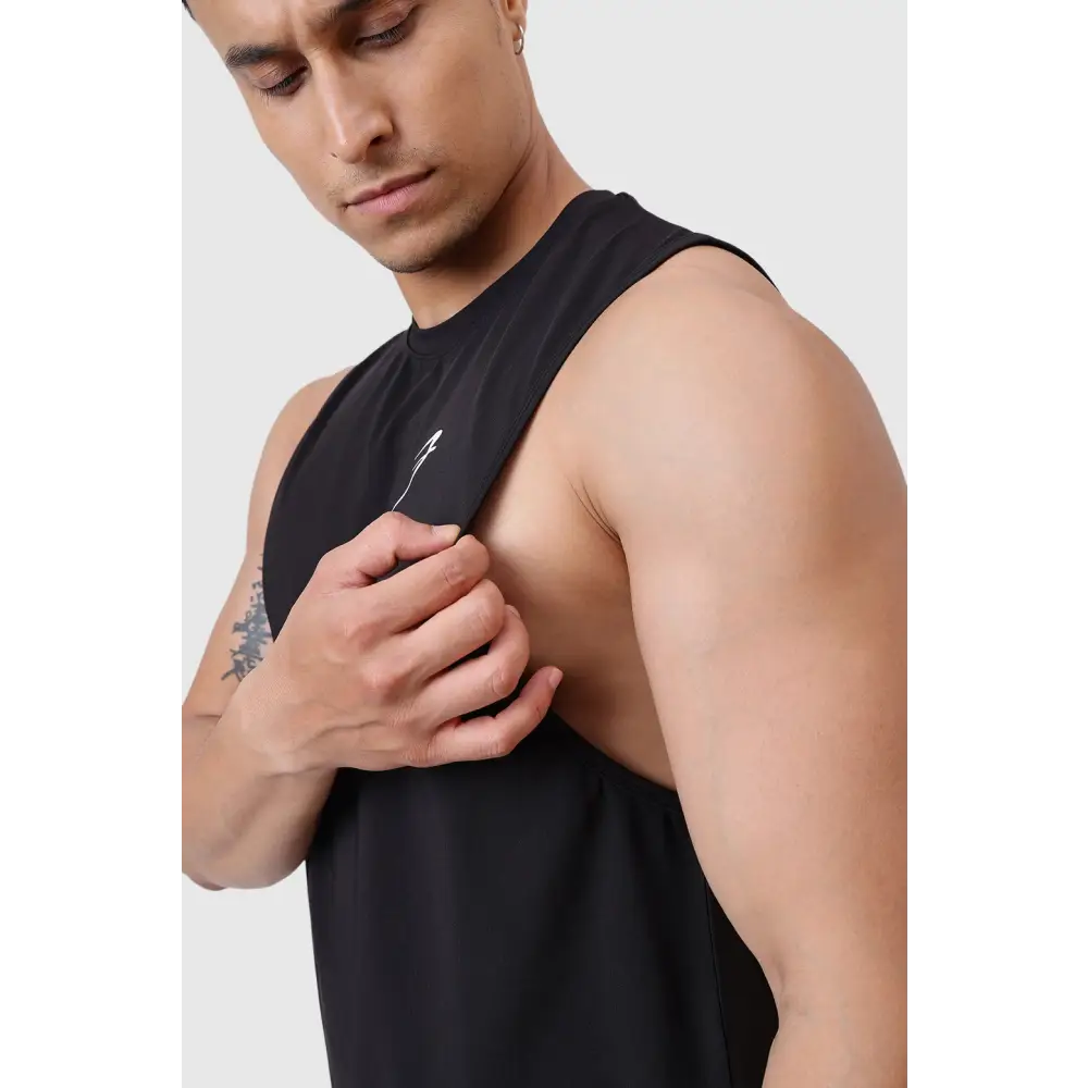 Urban Deep Arm Tank Black - Vest