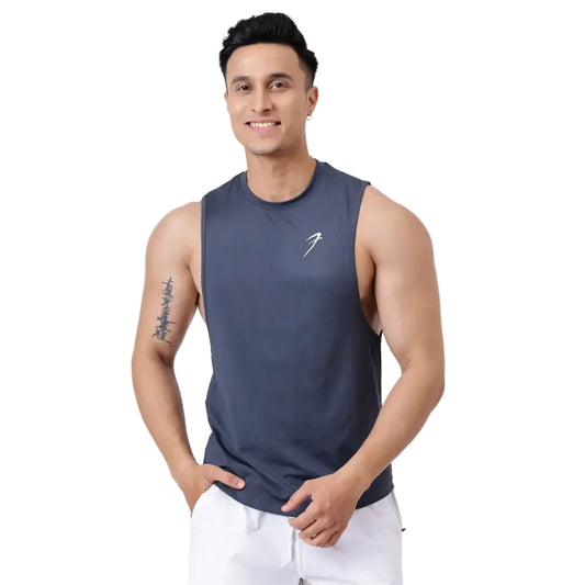 Urban Deep Arm Tank Dark Grey - Vest