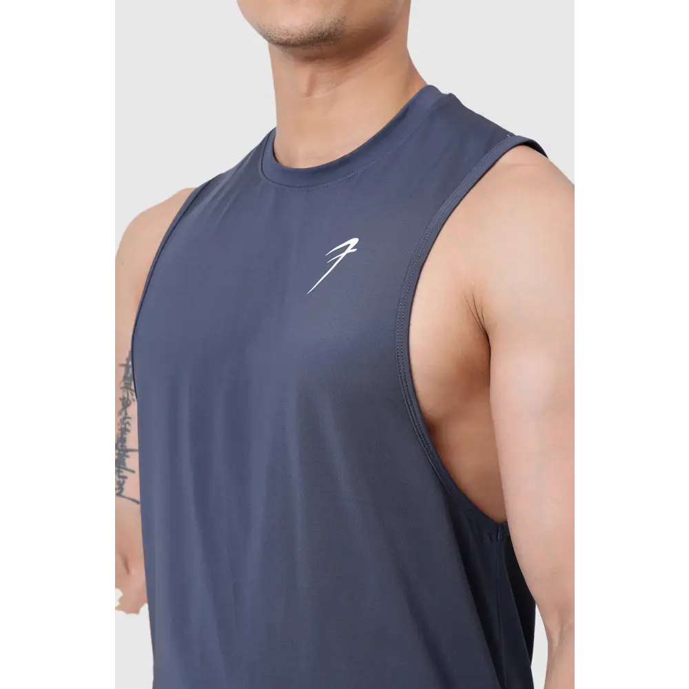 Urban Deep Arm Tank Dark Grey - Vest