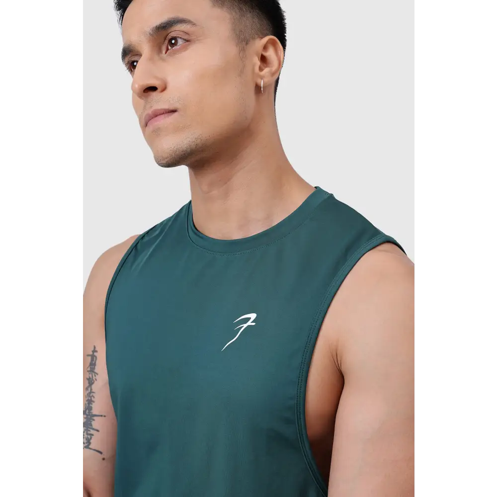 Urban Deep Arm Tank Emerald Green - Vest