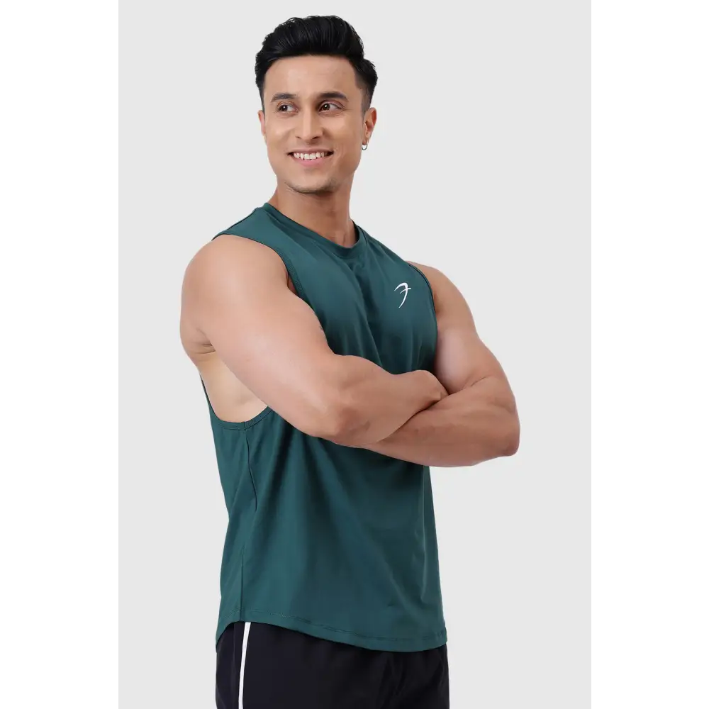 Urban Deep Arm Tank Emerald Green - Vest