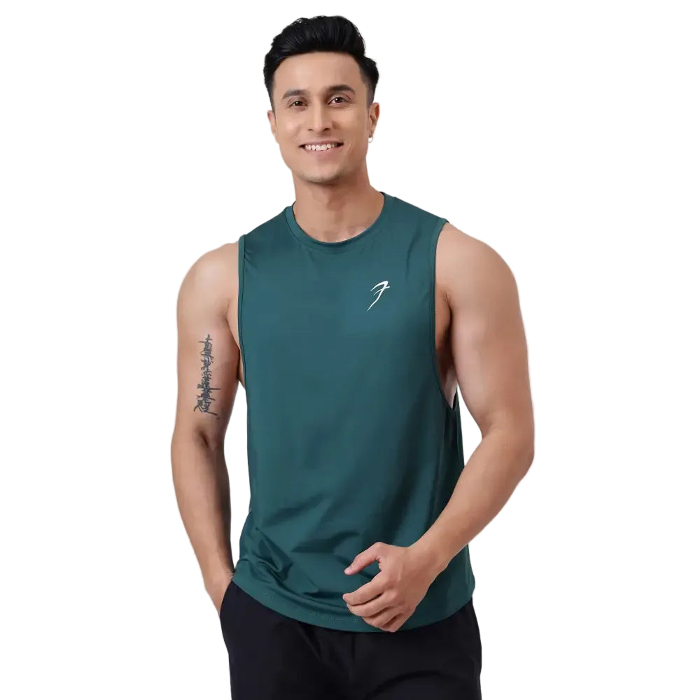 Urban Deep Arm Tank Emerald Green - Vest