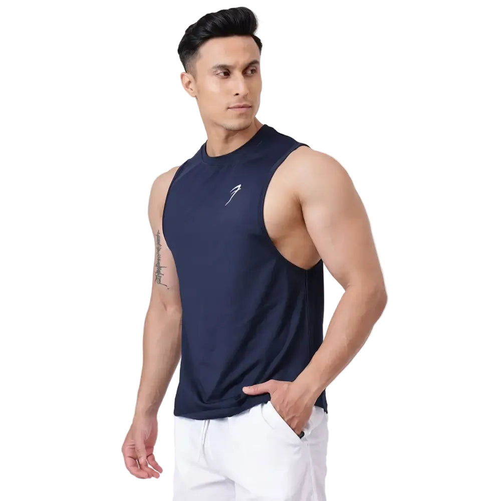 Urban Deep Arm Tank Navy - Vest