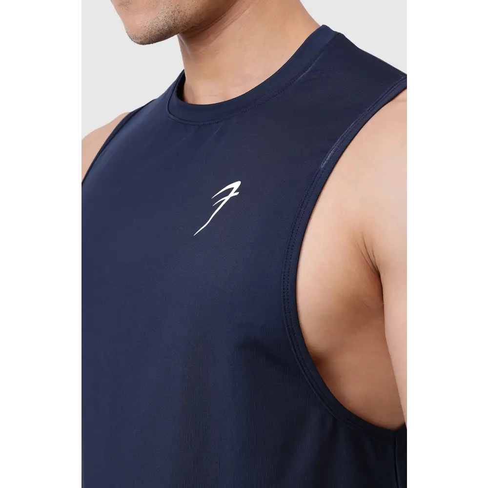 Urban Deep Arm Tank Navy - Vest