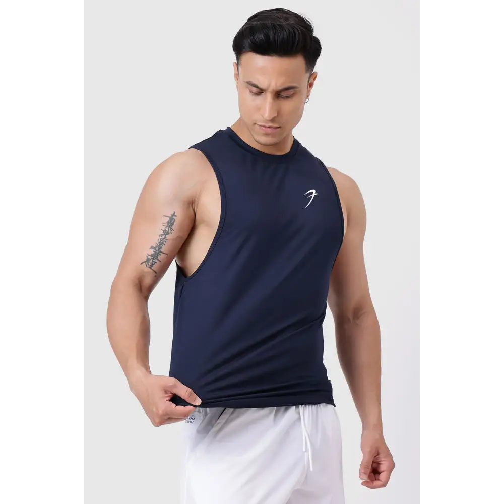 Urban Deep Arm Tank Navy - Vest