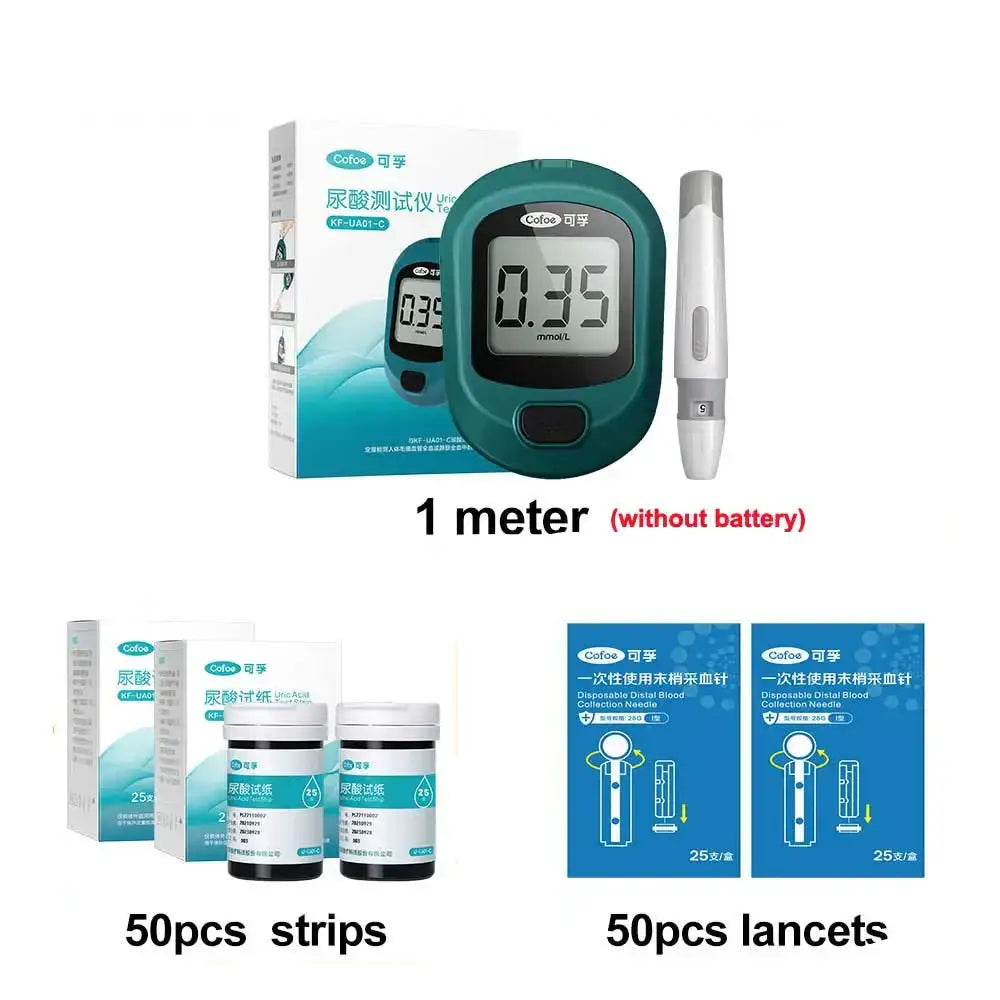 Uric Acid Monitor – Home & Medical Use - 50 uric acid sets / Uric Acid Monitor - HBC