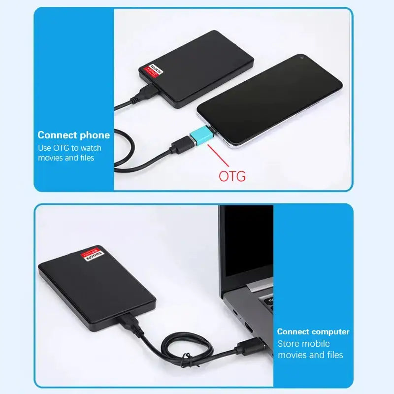USB 3.0 External Hard Drive HDD for PC Mac Xbox & PS4 (80GB to 2TB) (5 colours available) - TWS
