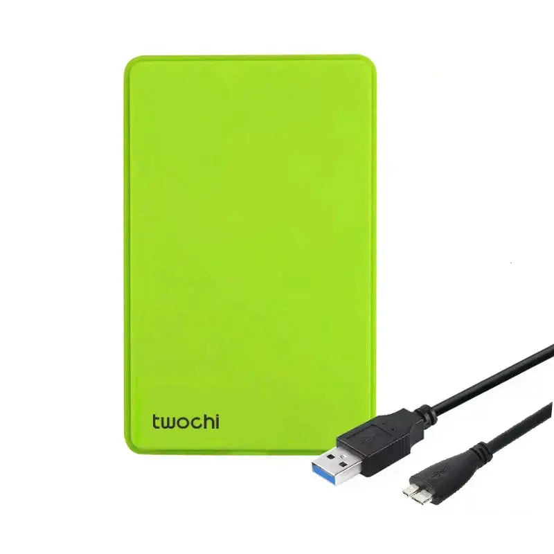 USB 3.0 External Hard Drive HDD for PC Mac Xbox & PS4 (80GB to 2TB) (5 colours available) - Green / 2TB - TWS