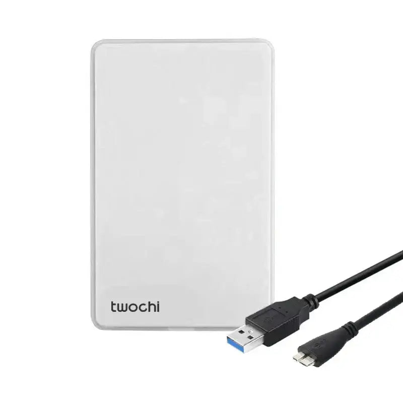 USB 3.0 External Hard Drive HDD for PC Mac Xbox & PS4 (80GB to 2TB) (5 colours available) - White / 2TB - TWS