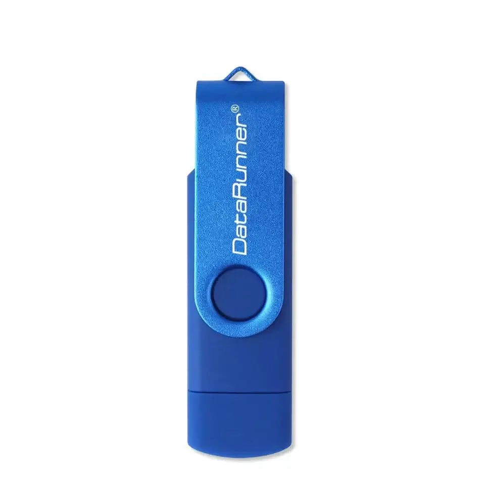 USB Flash Drive (8GB–128GB) for Android & PC - Dark Blue / 128GB - TWS