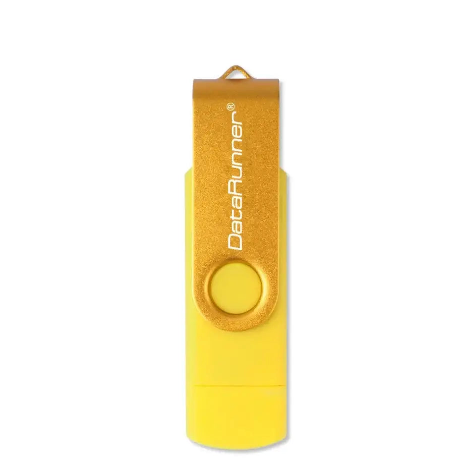 USB Flash Drive (8GB–128GB) for Android & PC - Gold / 128GB - TWS