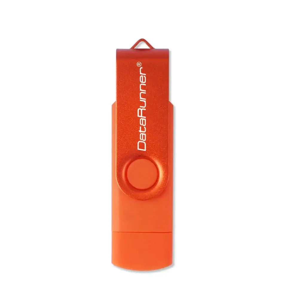 USB Flash Drive (8GB–128GB) for Android & PC - Orange / 128GB - TWS