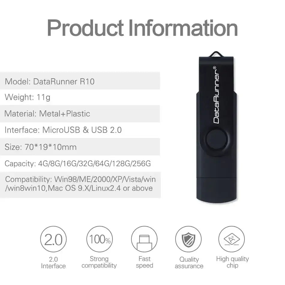 USB Flash Drive (8GB–128GB) for Android & PC - TWS