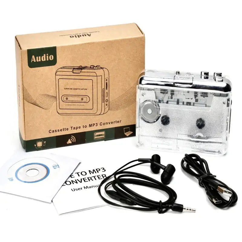 USB Powered Cassette Tape Player - Portable Cassette Player / MP3 - SS