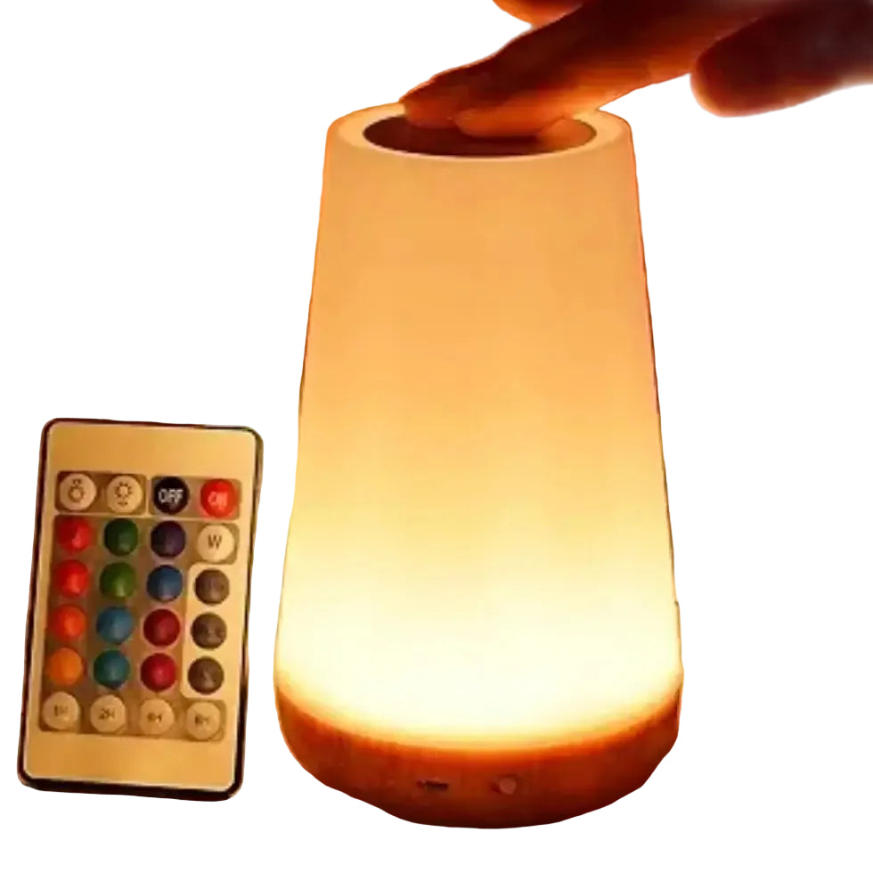 Usb Rechageable Dimmable Touch Lamp Bedroom Portable Table Bedside Night Lamp 13 RGB Colors Night Lights Baby Kids