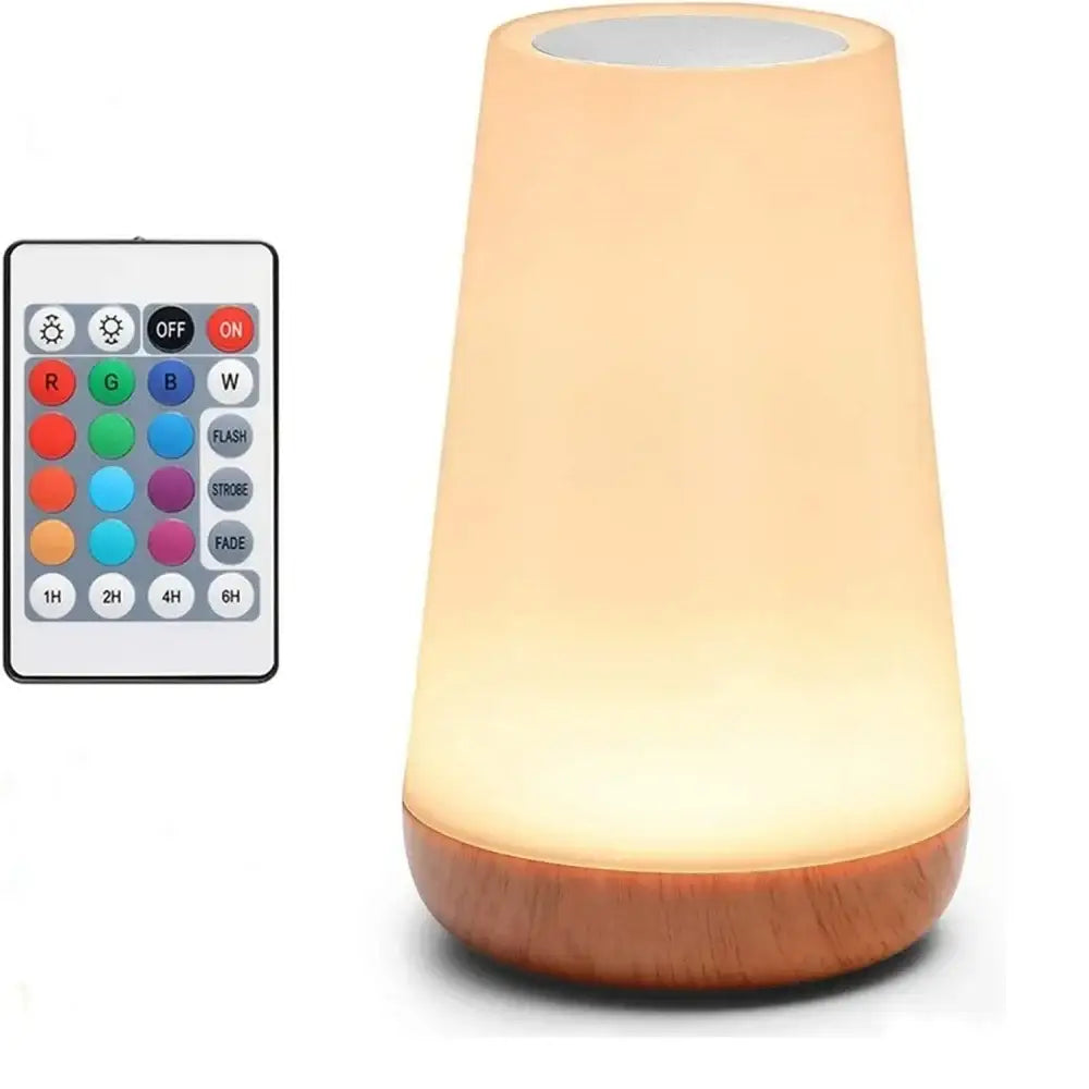 Usb Rechageable Dimmable Touch Lamp Bedroom Portable Table Bedside Night Lamp 13 RGB Colors Night Lights Baby Kids