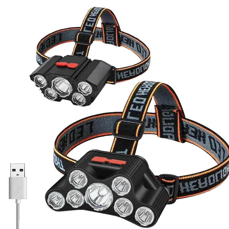 Usb Rechargeable Led Headlight Super Bright 5 Working Modes Headlamp Waterproof Head-Mounted Flashlight for Night