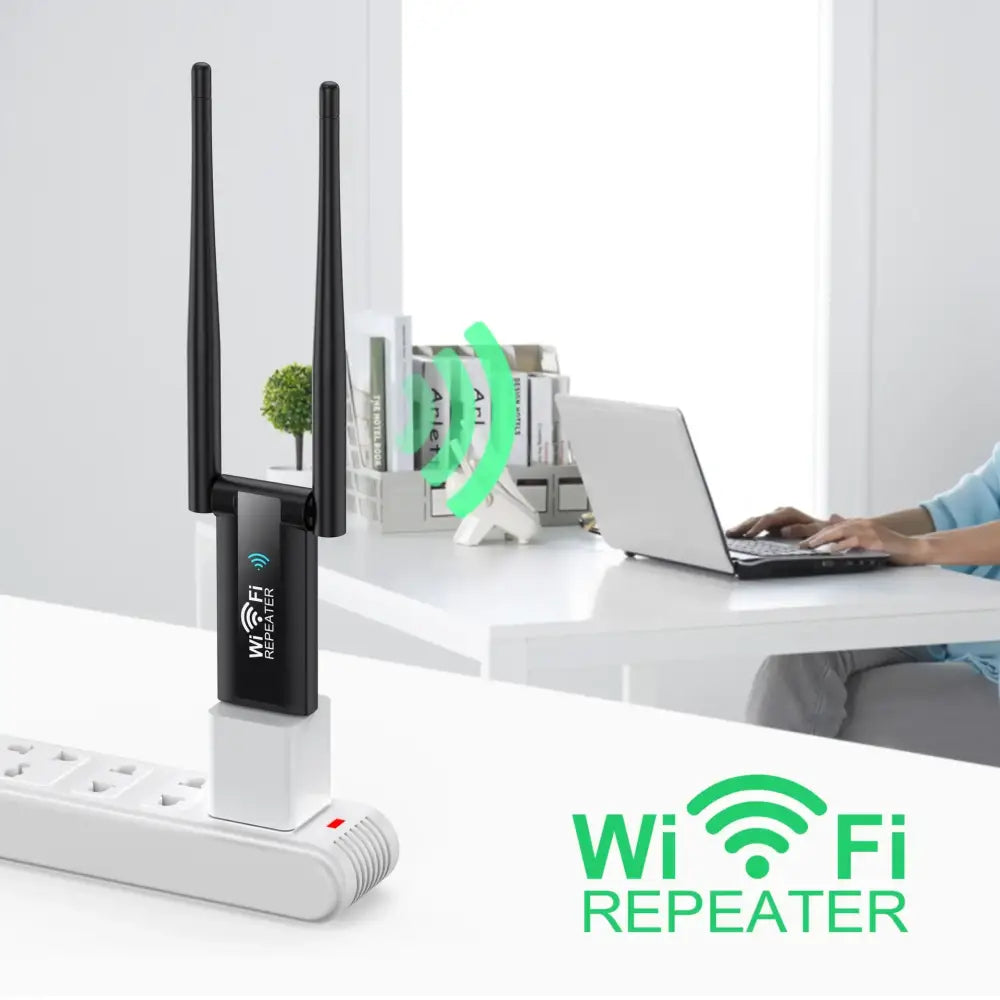USB WiFi Repeater Signal Booster & Range Extender - 300M 2.4G USB - 9eight5
