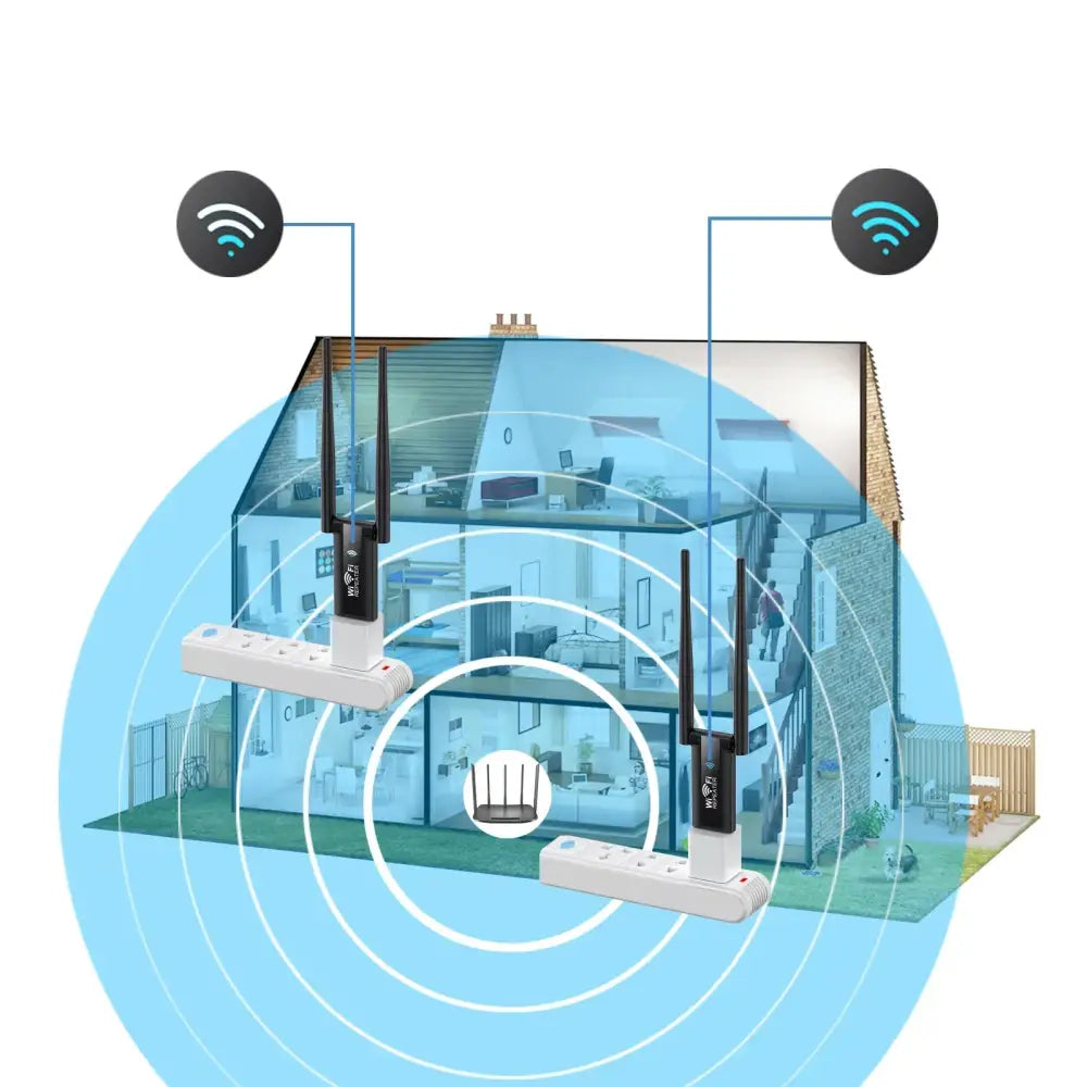 USB WiFi Repeater Signal Booster & Range Extender - 300M 2.4G USB - 9eight5