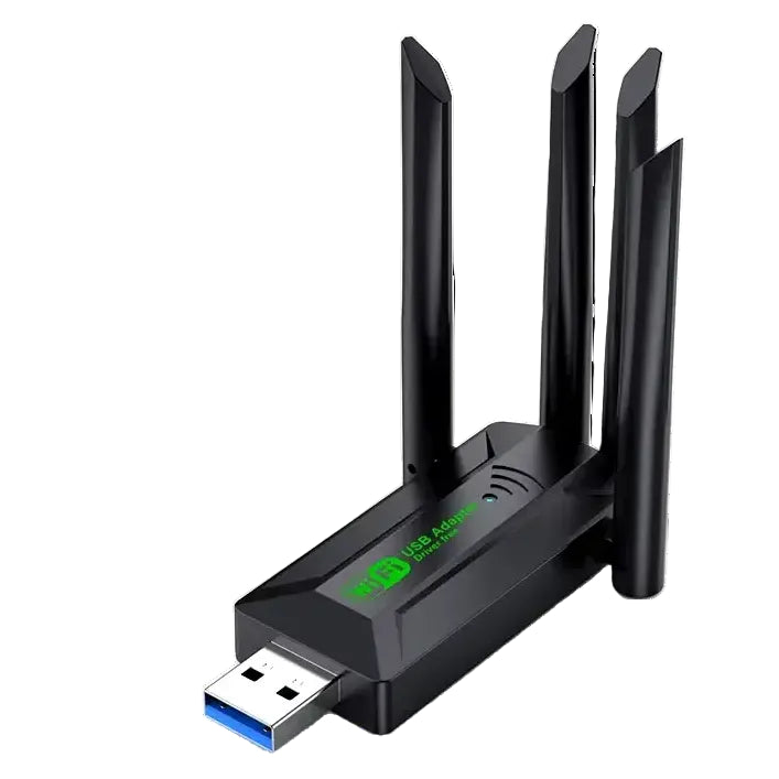 Vaorlo 1200Mbps Dual Band Wi-Fi USB Adapter with 4 Antennas 802.11AC USB 3.0 High-Speed Wireless Receiver for PC
