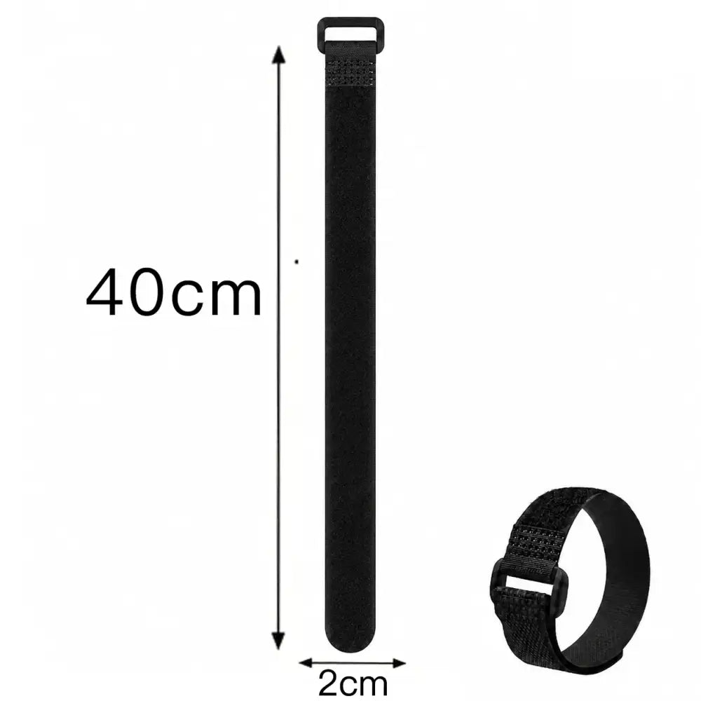 Velcros Straps Reusable Organizer Black Hook and Loop Fastener Nylon Cable Ties Adjustable Wire Wrapping Cable Cord